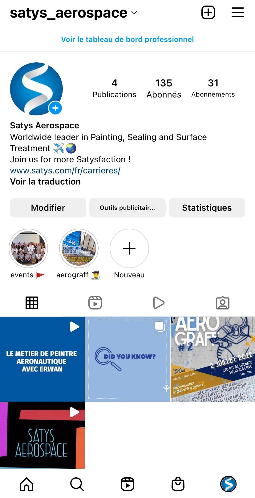 Satys Aerospace est maintenant sur Instagram!